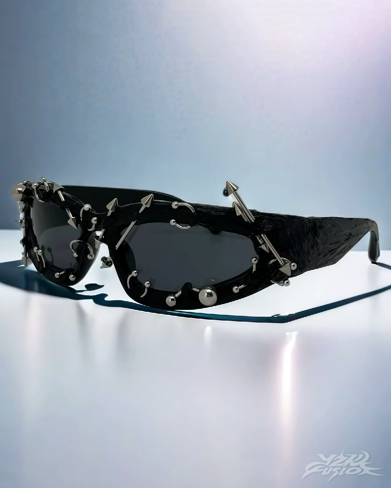 OFFSEAL Y2K Sunglasses with Piercings
