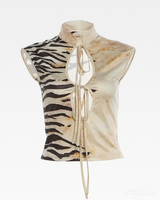 OFFSEAL Y2K Tiger Striped Tank Top