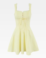 OFFSEAL Yellow Corset Mini Dress