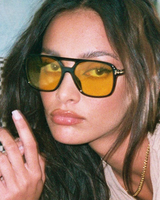 OFFSEAL Yellow Tinted Sunglasses